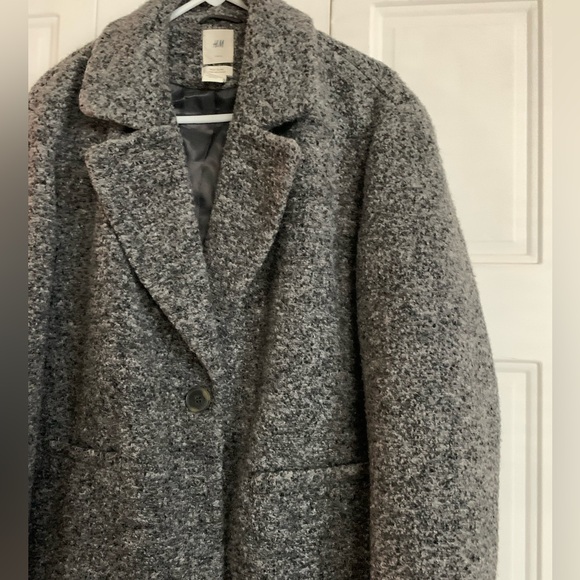 H&M Wool Blend Coat size Large - Picture 3 of 14